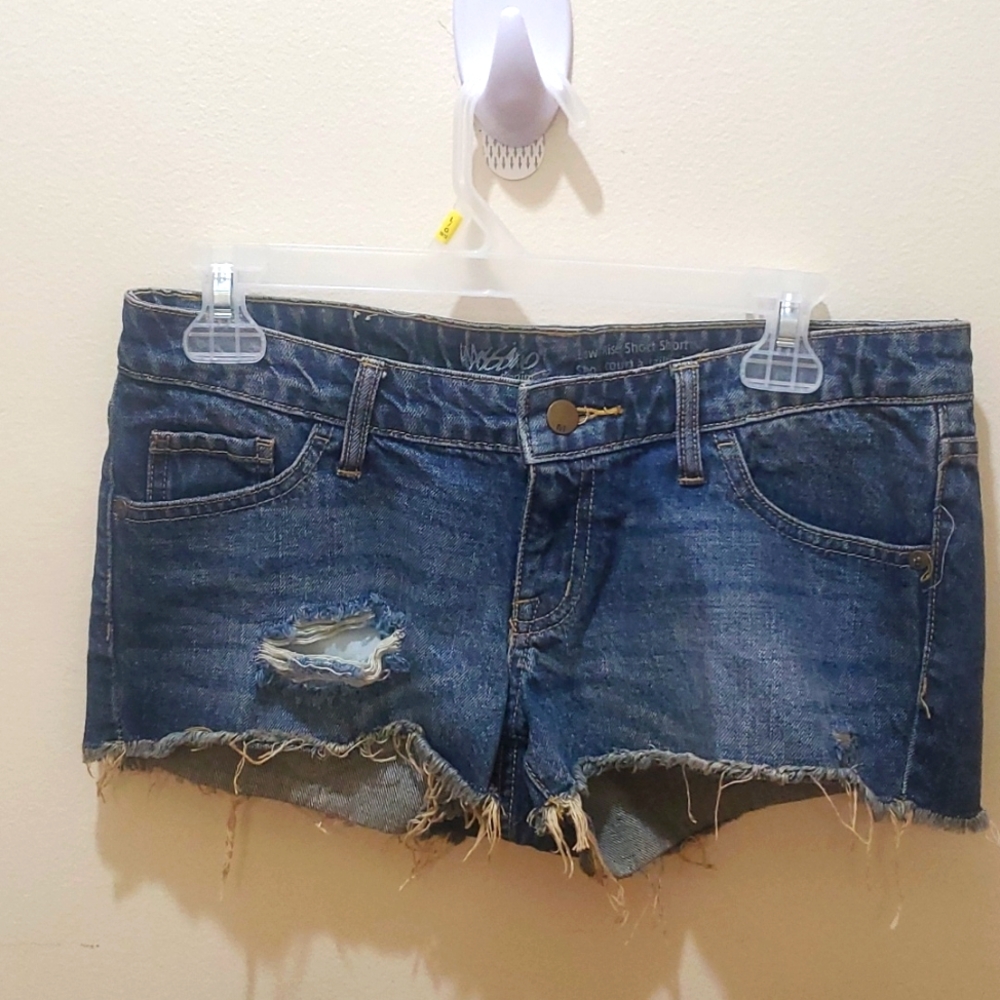 Distressed Jean shorts